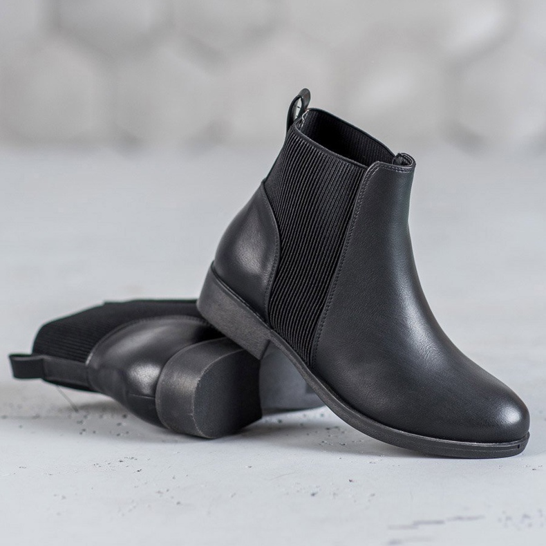 Abloom Deslizamento feminino em botas preto 1