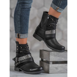 Bestelle Botas de motociclista preto 1