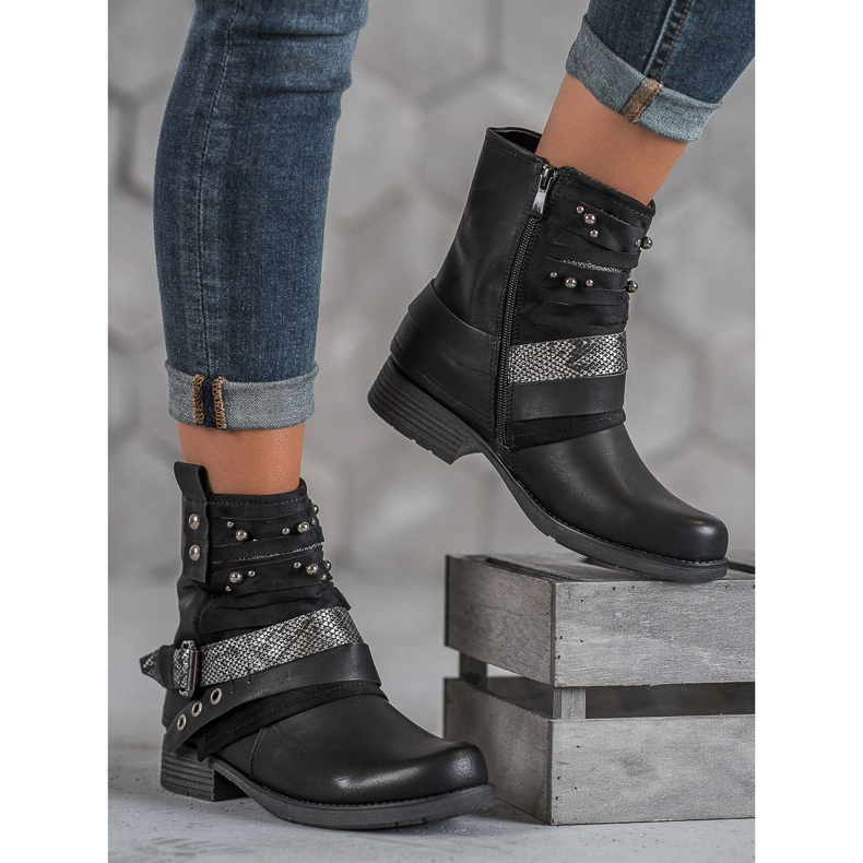 Bestelle Botas de motociclista preto 1