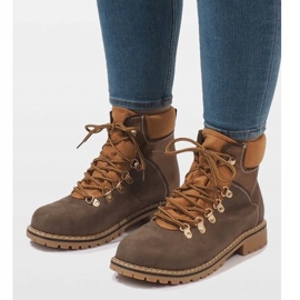 Botas femininas camurça camelo BK-29 castanho 1 Botas femininas camurça camelo BK-29 castanho 1