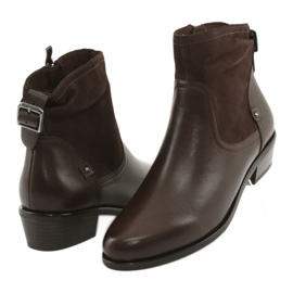 Botas femininas Caprice 25335 marrom castanho 3