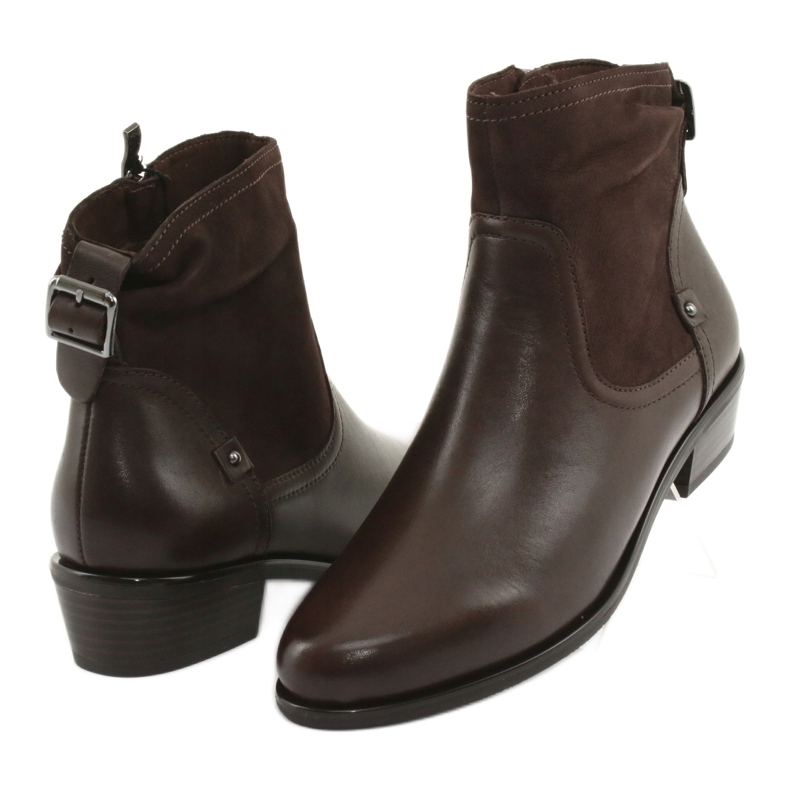 Botas femininas Caprice 25335 marrom castanho 3
