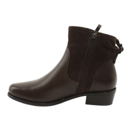 Botas femininas Caprice 25335 marrom castanho 2