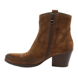 Botas de cowboy de camurça Gamis 3837 marrom 2