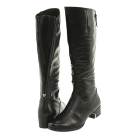 Botas pretas ajustáveis ​​Caprice 25500 preto 4