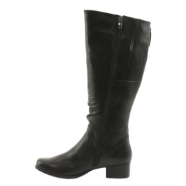 Botas pretas ajustáveis ​​Caprice 25500 preto 2