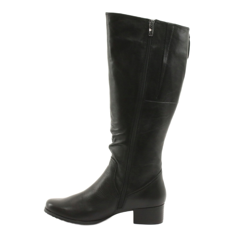 Botas pretas ajustáveis ​​Caprice 25500 preto 2