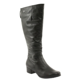 Botas pretas ajustáveis ​​Caprice 25500 preto 1