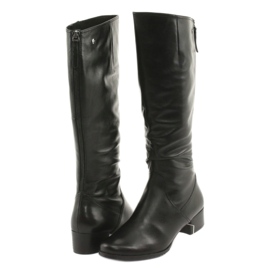 Botas pretas ajustáveis ​​Caprice 25500 preto 3