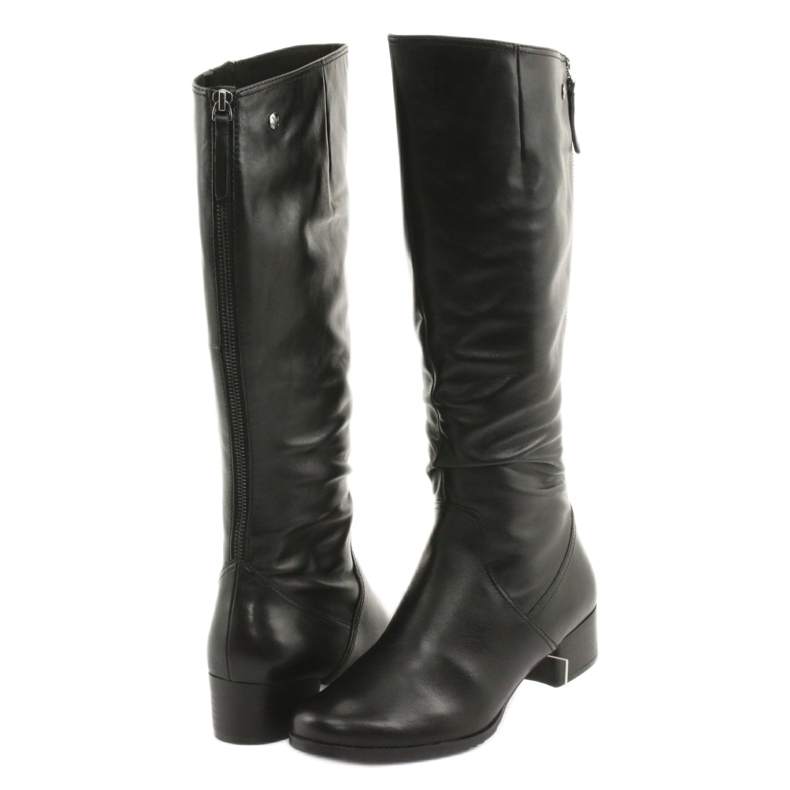 Botas pretas ajustáveis ​​Caprice 25500 preto 3