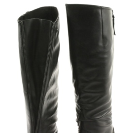 Botas pretas ajustáveis ​​Caprice 25500 preto 5