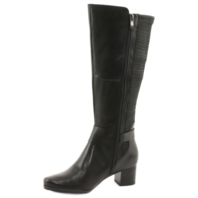 Caprice Botas extensíveis, largura XL 25526 pretas preto 2