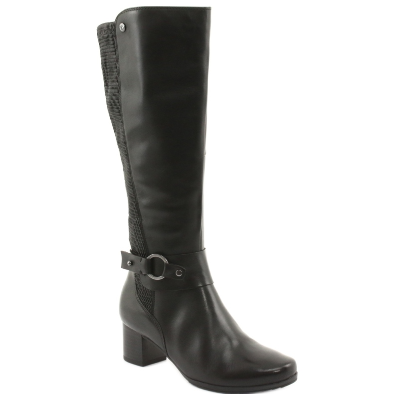Caprice Botas extensíveis, largura XL 25526 pretas preto 1