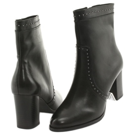 Botas de cano alto Caprice com strass, pretas preto 4