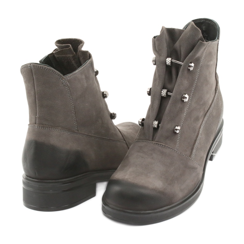 Badura Botas cinza com strass 3 Badura Botas cinza com strass 3