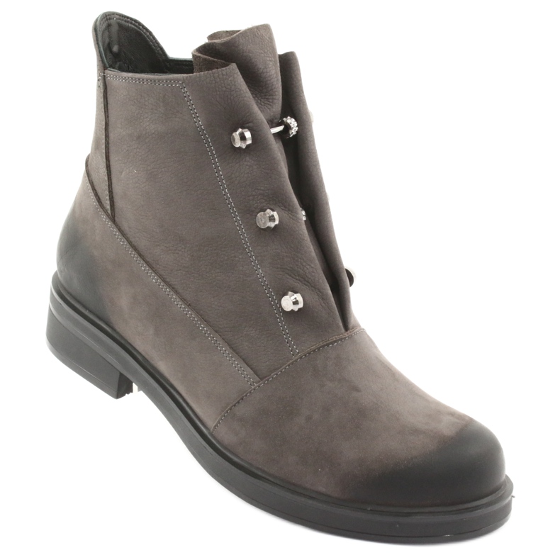 Badura Botas cinza com strass 1 Badura Botas cinza com strass 1