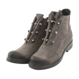 Badura Botas cinza com strass 4 Badura Botas cinza com strass 4