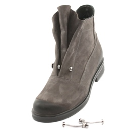 Badura Botas cinza com strass 6
