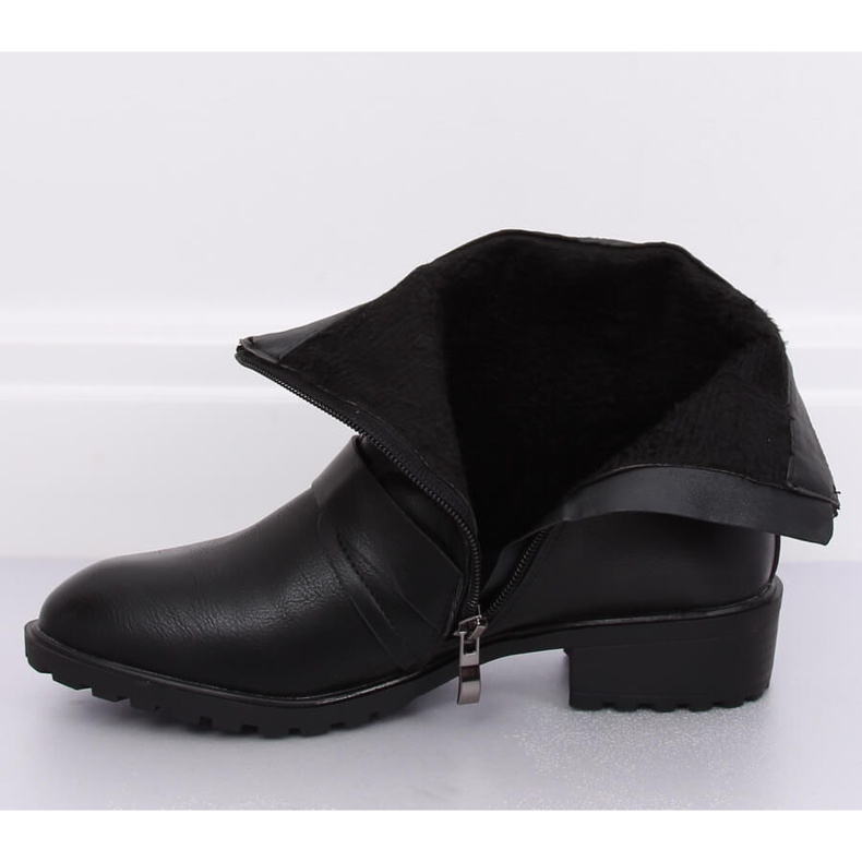 Botas rasas femininas pretas G-160-1 Pretas preto 1