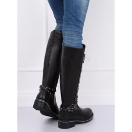 Botas pretas para mulheres 0-263 pretas preto 2
