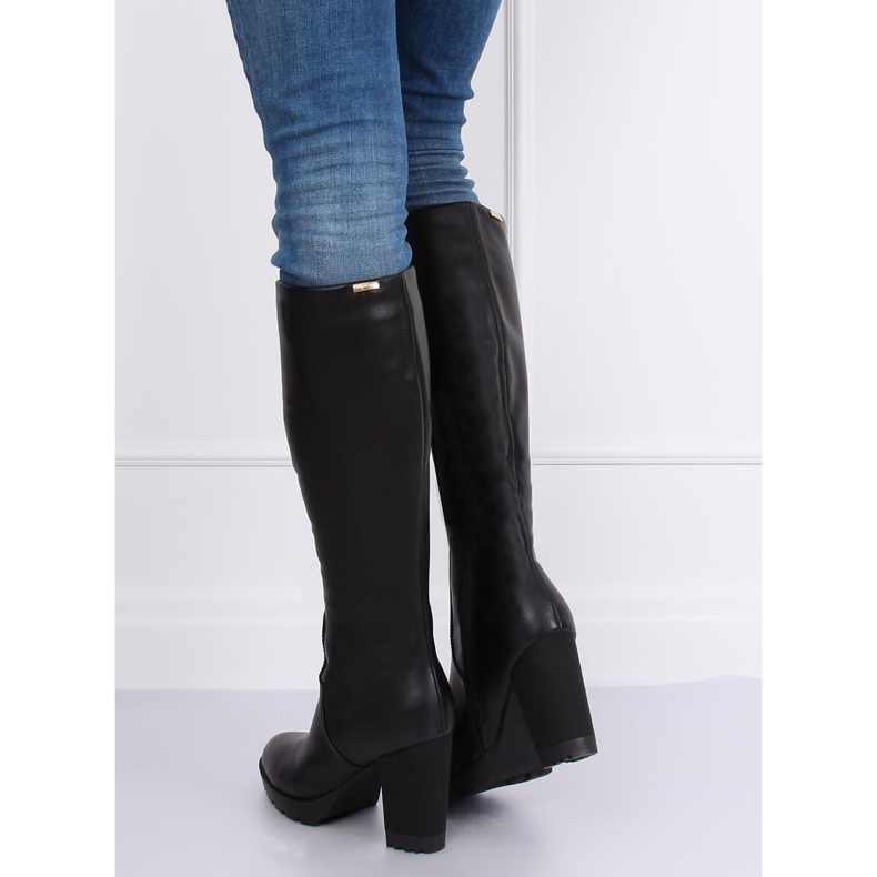 Salto alto preto 1107-GG Preto 1