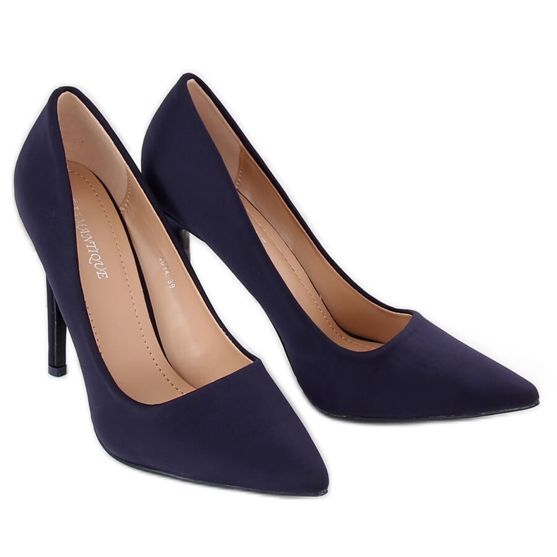 Bombas em salto azul marinho 4014 DK.BLUE azul-marinho 1