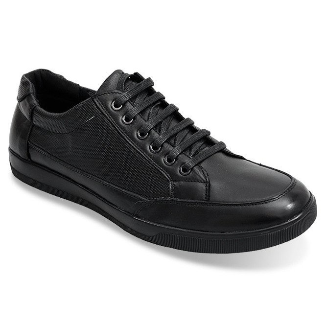 Sapatos de couro com atacadores LJ19 pretos 1 Sapatos de couro com atacadores LJ19 pretos 1