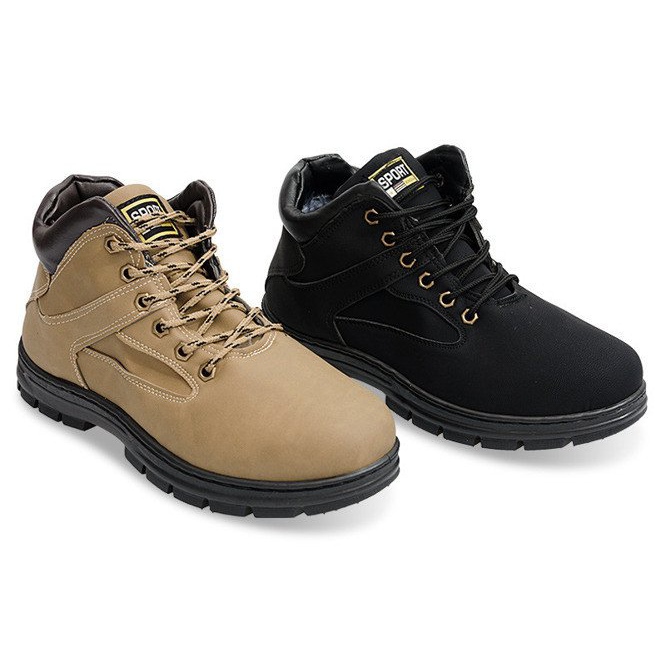 Botas Quentes A-8 Pretas com pele preto 1