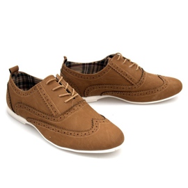 Sapatos de jazz 036 Sapatos de camelo castanho 2