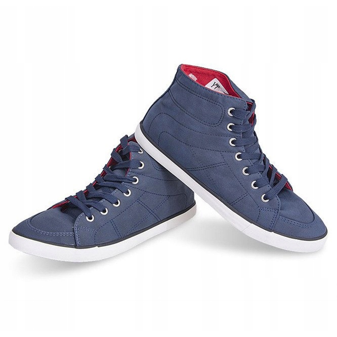 Tênis alto casual 033 azul marinho azul-marinho 2