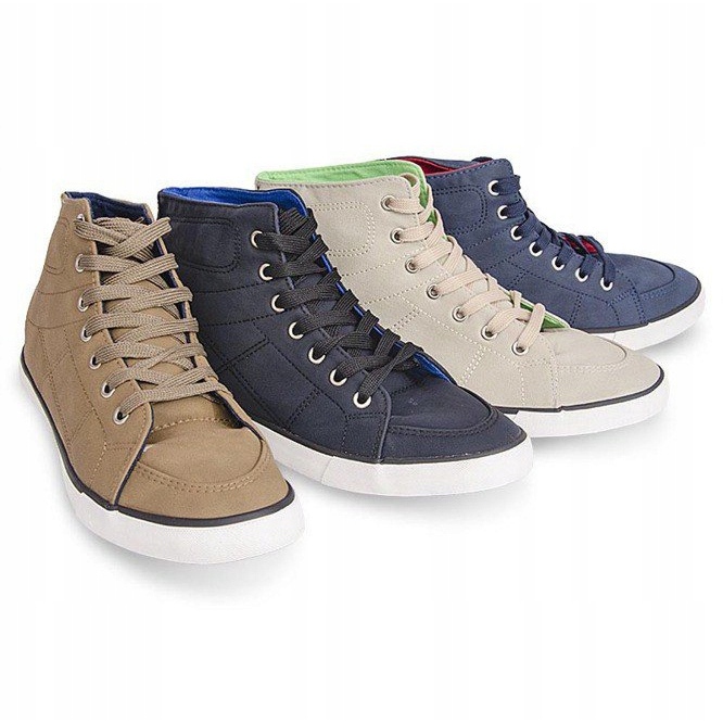 Tênis alto casual 033 azul marinho 1