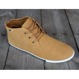 Tênis alto skate 66511 bege 1