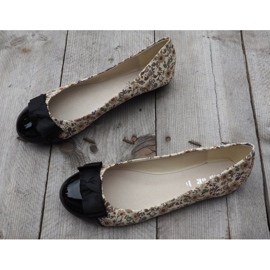 Bailarinas com Arco 6148 Khaki castanho preto cáqui 1 Bailarinas com Arco 6148 Khaki castanho preto cáqui 1