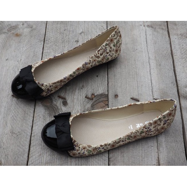 Bailarinas com Arco 6148 Khaki marrom preto cáqui 1