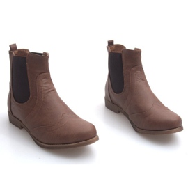 Botas elegantes com elástico Q314CAMEL marrom 1
