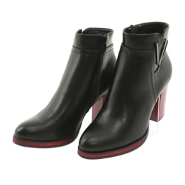 Botas pretas Sergio Leone 537 preto vermelho 3