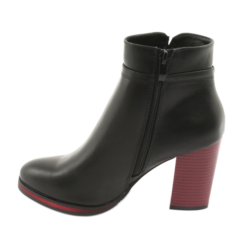Botas pretas Sergio Leone 537 preto vermelho 2