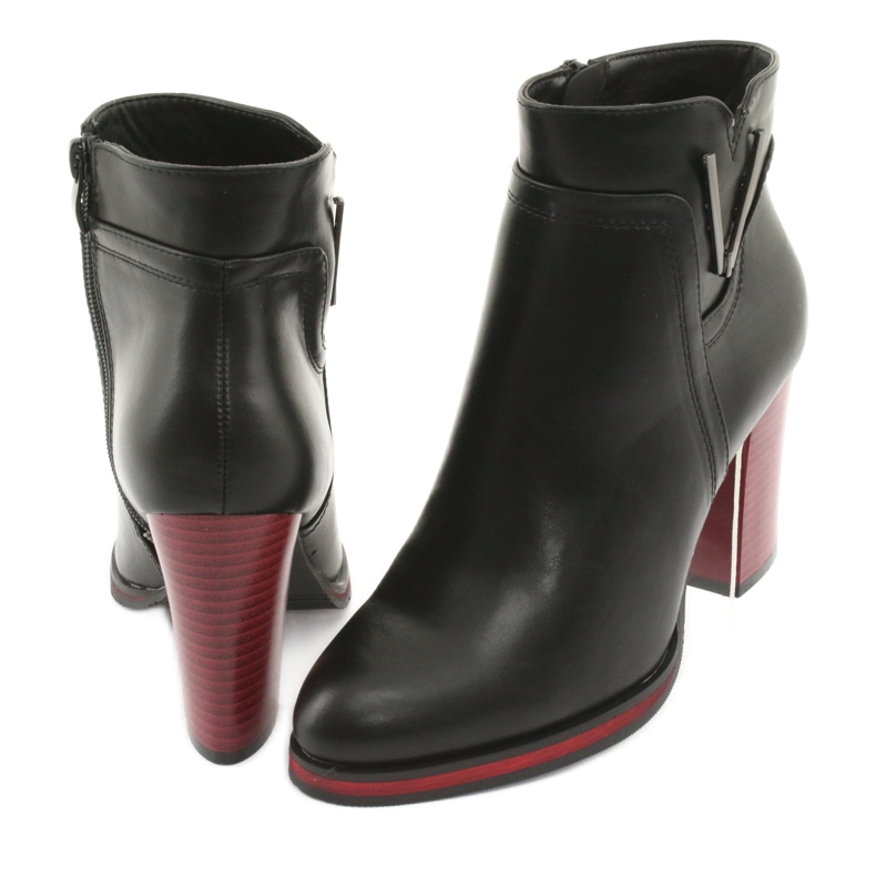 Botas pretas Sergio Leone 537 preto vermelho 4