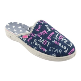 Calçados infantis coloridos Befado 707Y397 azul marinho rosa cinza 1