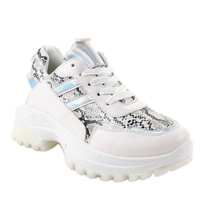 Sapatos esportivos elegantes brancos 690051 multicolorido 1