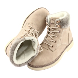 American Club American Boots Feminino Lace -up bege rh47 6