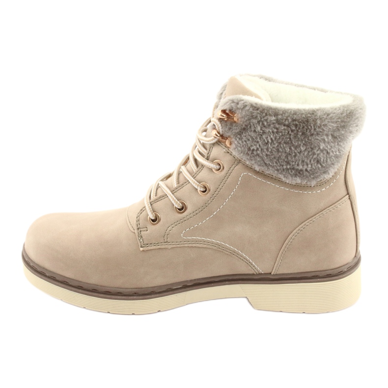 American Club American Boots Feminino Lace -up bege rh47 2