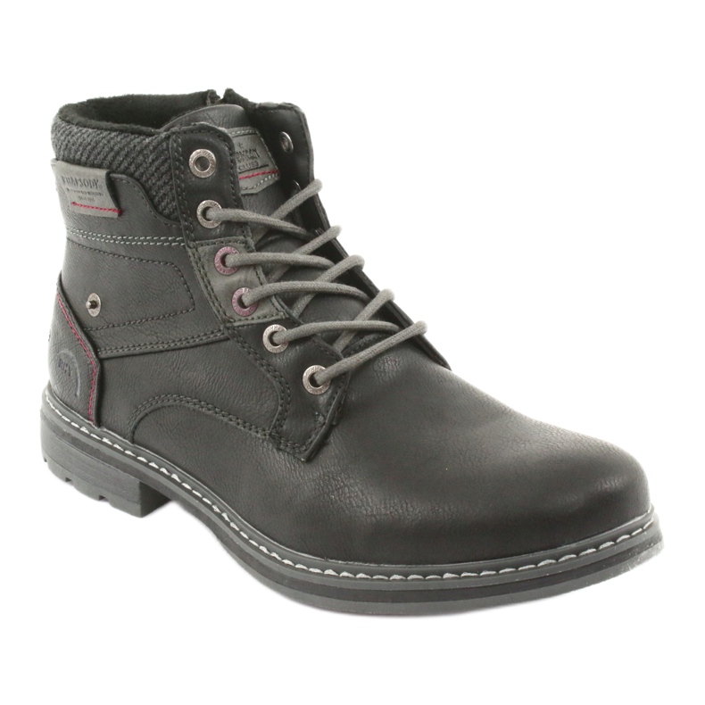 Botas masculinas negras American club RH31 preto 1