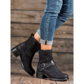 SHELOVET Botas altas com fivela preto 1 SHELOVET Botas altas com fivela preto 1
