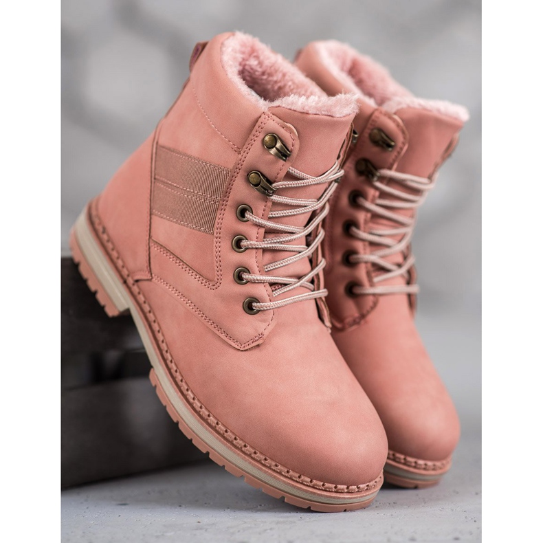 SHELOVET Botas de inverno rosa 2