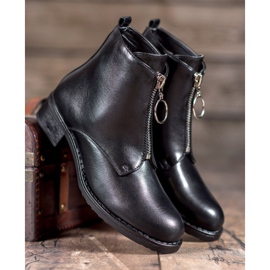 Seastar Botas Com Zíper Decorativo preto 1