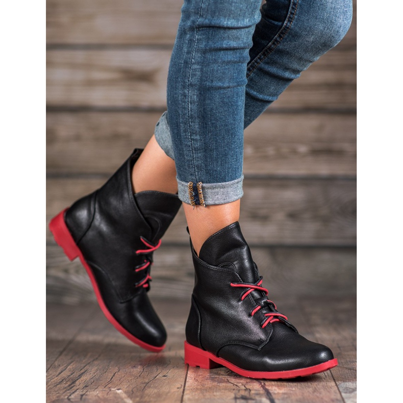 Filippo Botas amarradas em couro ecológico preto 2 Filippo Botas amarradas em couro ecológico preto 2