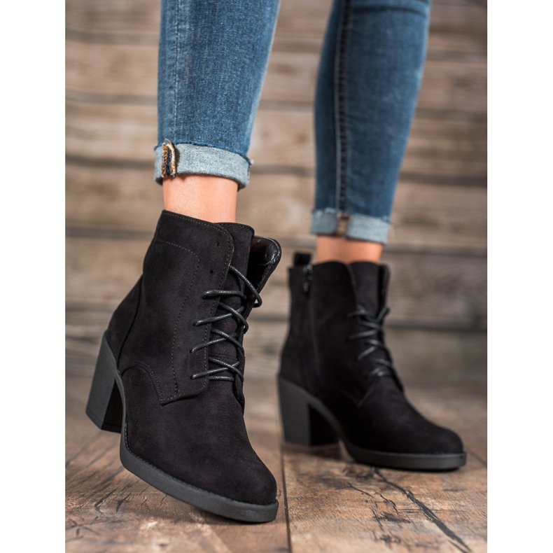 Nio Nio Botas confortáveis de salto alto preto 1 Nio Nio Botas confortáveis de salto alto preto 1