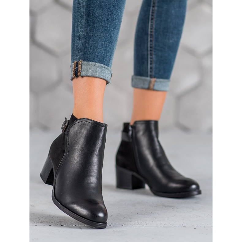 Abloom Botas femininas casuais preto 1