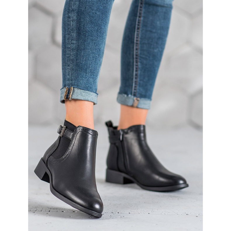 Anesia Paris Botas baixas femininas preto 1